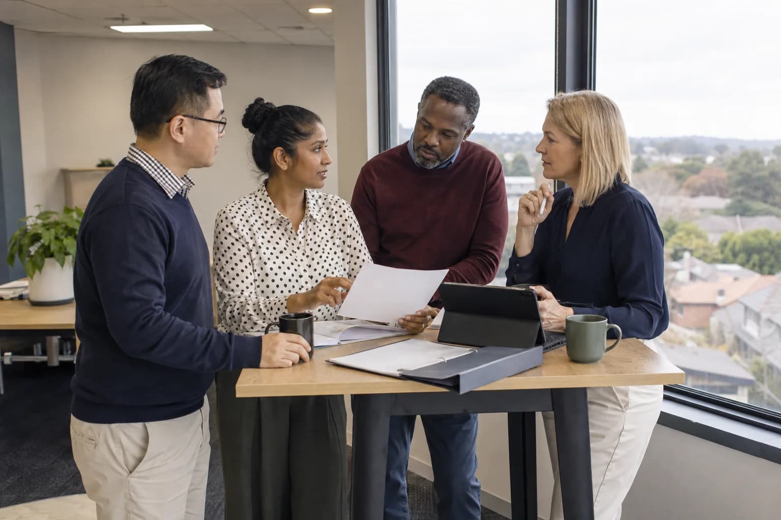 Property valuation professionals reviewing property information